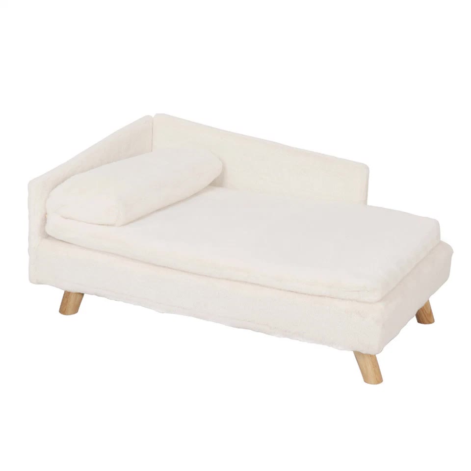 Luxurious Rectangular Pet Sofa Bed with Anti-Skid Base