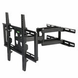 Tilt & Swivel Dual Arms TV Mount Cantilever Wall Bracket 40 46 50 55 56" LCD LED