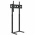 Double Pole Adjustable Tv Cart Floor Stand Mount For 32 to 65Inch