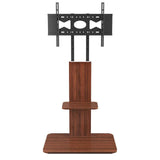 32"-65" Tv Floor Stand Adjustable Corner Tv Mount Bracket With Sturdy Wood Base