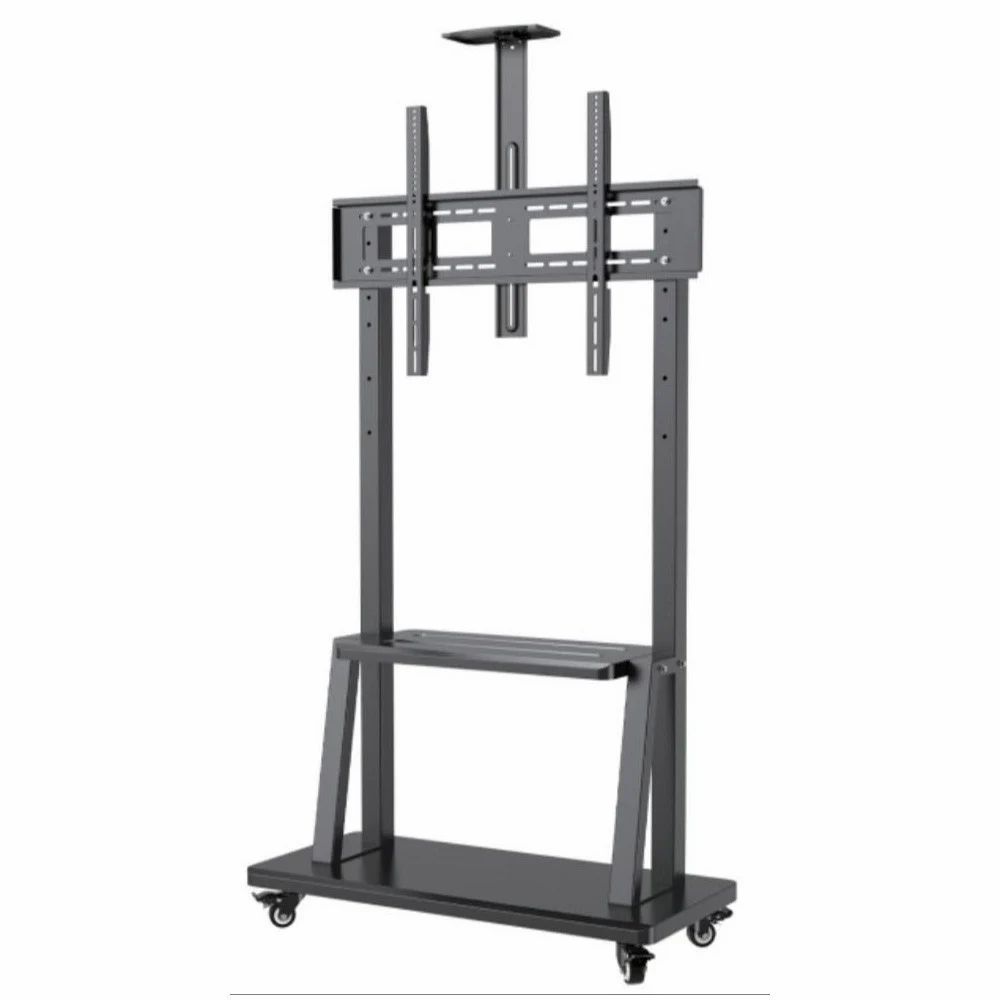 32" -100" Heavy Duty Floor TV Stand TV Cart Trolley Height Adjustable Mount Bracket