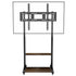 Adjustable Rolling TV Stand for 40 to 100 Inch Screens with Shelves