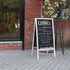 P&P Rustic Wooden Double-Sided Chalkboard Sign for Indoor & Outdoor Use