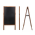 P&P Rustic Wooden Double-Sided Chalkboard Sign for Indoor & Outdoor Use