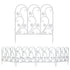 5PCS Decorative Garden Fence Folding Patio Fences Rustproof 59.5x62cm Landscape