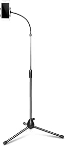 Universal Tripod Floor Stand Holder Adjustable Gooseneck For iPad iPhone Tablet