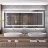 LED Bathroom Mirror with Anti-Fog & Adjustable Lighting