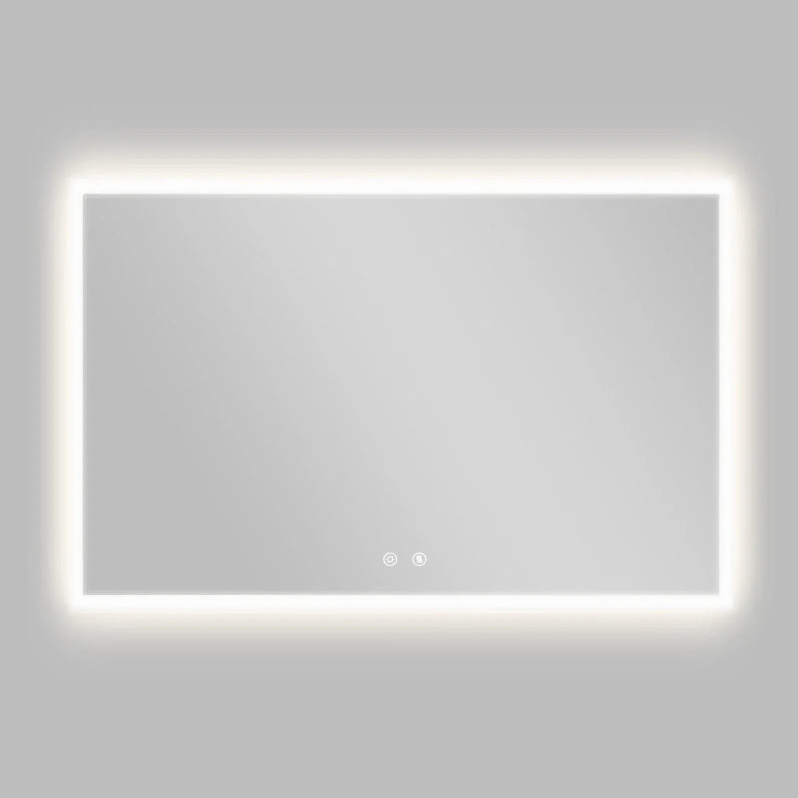Smart LED Bathroom Mirror Anti-Fog Wall Mounted Vanity Mirror with 3 Color Dimmable Lights Touch Sensor 120x70cm