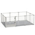 10-Piece Large Thicken Acrylic Dog Playpen Puppy Birth Fence with Waterproof Mat