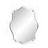 P&P Silver Irregular Wall Mirror 60x80cm Beveled Frameless Glass Accent for Modern Homes