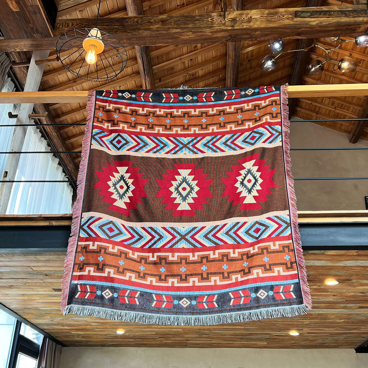 180*260cm Bohemian Picnic Blanket, Waterproof Camping Blanket, Outdoor Rug for Camping, Picnic, Beach