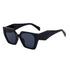 Bold Oversized Black Frame Sunglasses | UV400 Designer Fashion Shades