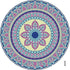 Set of 6 Mandala Ceramic Drink Coasters - Absorbent, Non-Slip Coasters for Coffee Table and Home Decor 10.4cm