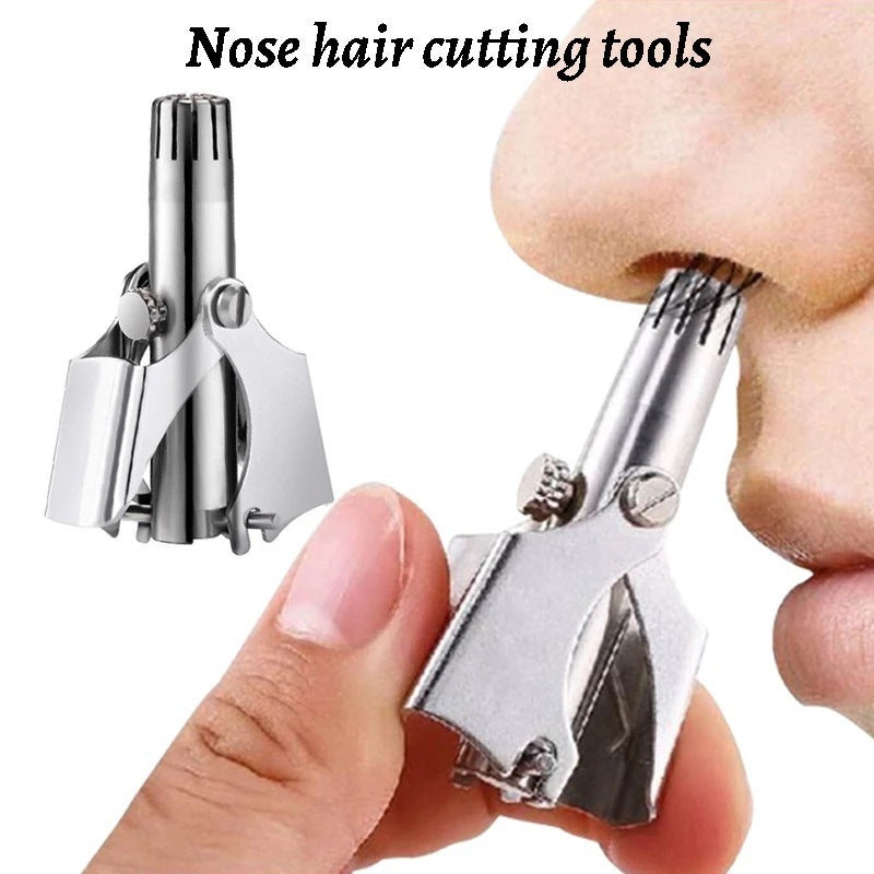 Manual Water Wash Hair Remover | Mechanical Nose Hair Trimmer for Gentle, Precise Grooming | Non-Toxic, Safe for Daily U