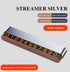 Silver Premium Alloy and Wood Temporary Parking Card - Sliding Design for Privacy, Includes 6 Number Sets