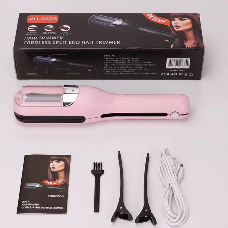 Pink  Mini - Automatic, Hair Repair Split End Remover Trimmer For Dry, Splitting, Damaged And Brittle Split Ends, Men An