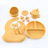 Yellow 8-Piece Silicone Children&