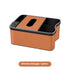Mermes Orange Car Armrest Storage Box with LED Ambient Light - Multifunctional Tissue Holder & Organizer for Car Interio
