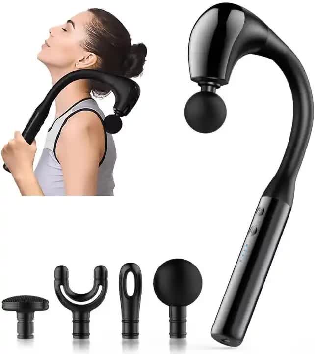 Electric Deep Tissue Massage Gun â€“ Handheld Back and Muscle Relaxation Massager with Adjustable Speed and Attachments