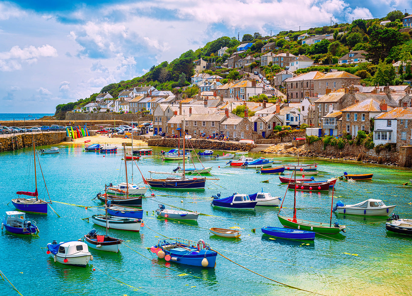 1000 Piece Hot Air Balloon Adventure Jigsaw Puzzle for Adults - Difficult Paper Puzzle for Adults with Beautiful Scenery