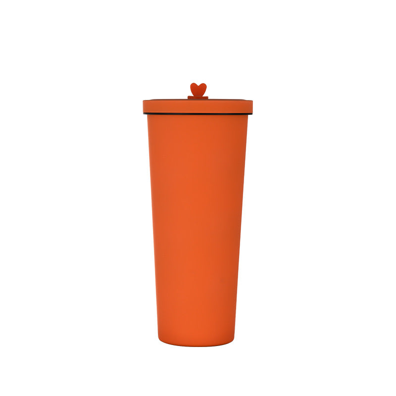 750ml Straw Cup â€“ 304 Stainless Steel Reusable BPA-Free Water Bottle with Leak-Proof Lid, Large Capacity, Perfect for 