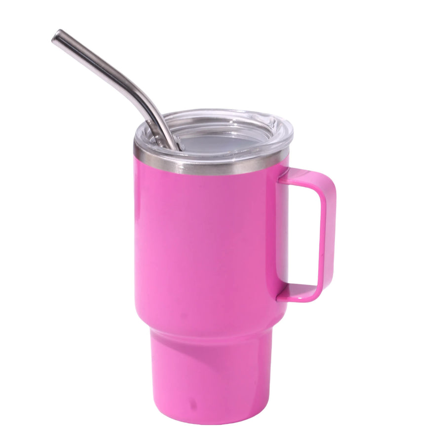 2PCS 3oz Plum Sublimation Mini Car Cup - 304 Stainless Steel Straw Beer Cup, Portable Insulated Whiskey Shot Glass, Perf