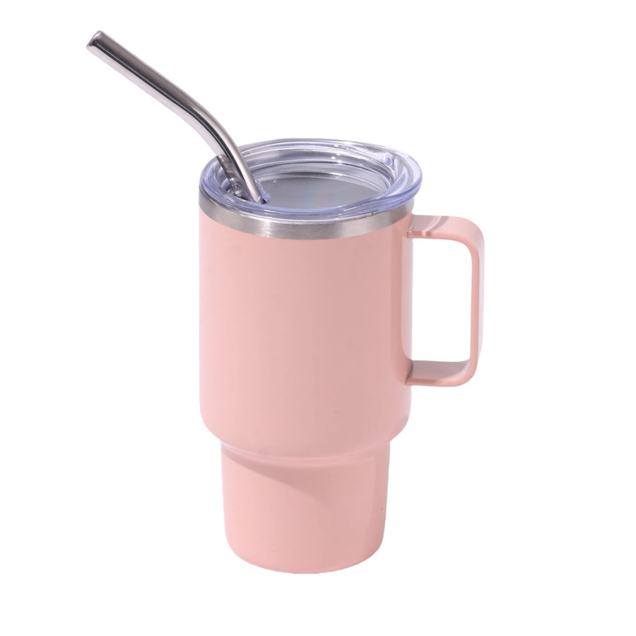 2PCS 3oz Orange Sublimation Mini Car Cup - 304 Stainless Steel Straw Beer Cup, Portable Insulated Whiskey Shot Glass, Pe