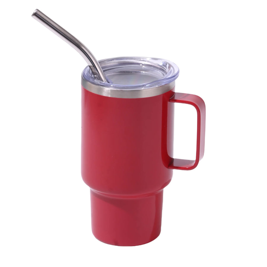 2PCS 3oz Red Sublimation Mini Car Cup - 304 Stainless Steel Straw Beer Cup, Portable Insulated Whiskey Shot Glass, Perfe