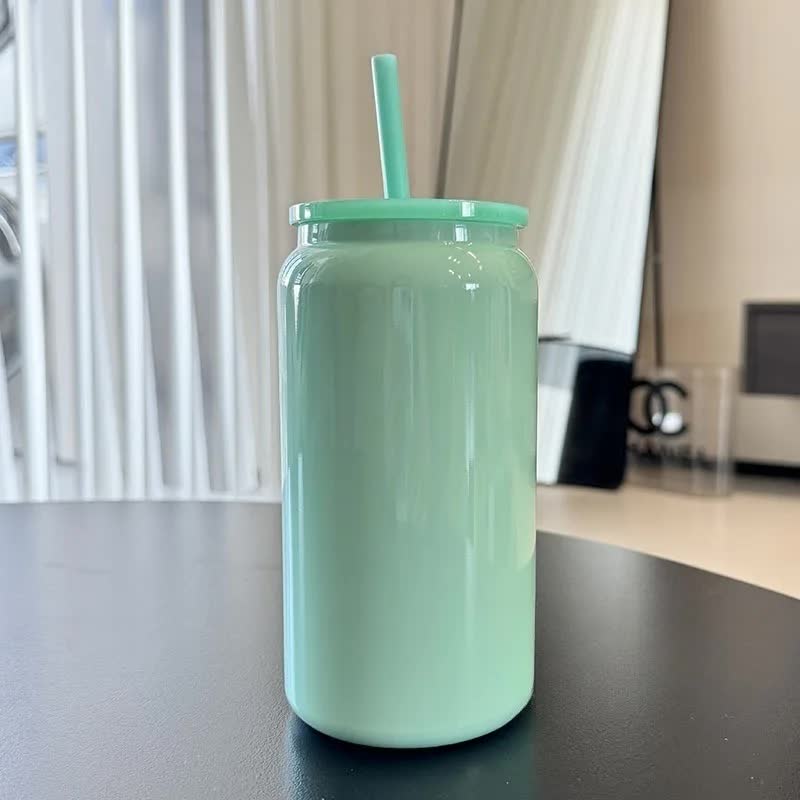 Green 16oz 304 Stainless Steel Insulated Travel Mug - Portable Outdoor Coffee Cup, Double-Wall Thermos for Hot & Cold Be
