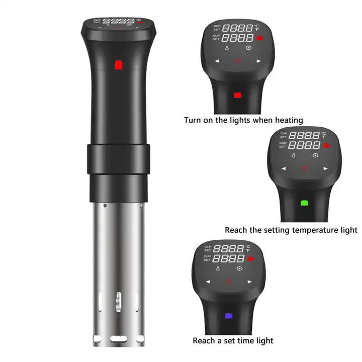 Sous Vide Precision Cooker - Low Temperature Slow Cooker, 1100W Accurate Temperature Control, Includes Recipe for Perfec