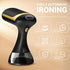 Black Handheld Garment Steamer - Portable Mini Steam Iron for Home Use, Wrinkle Remover & Fabric Freshener, Small Travel