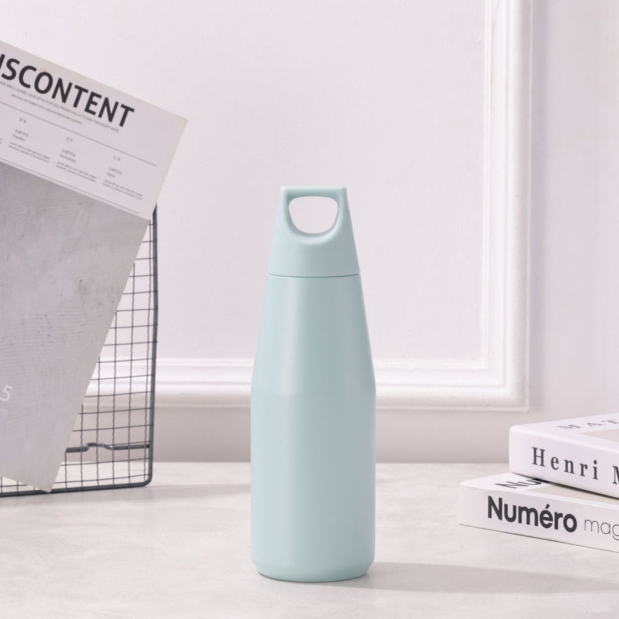 Blue 316 Stainless Steel 580ml Insulated Bottle - American Tapered Design, Outdoor Sports, Large Capacity Cola Water Fla