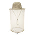 Beige Outdoor Mosquito Net Hat - Sun Protection and Insect Repellent Bucket Hat