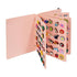 Pink Felt Storage Book for Shoe Charms and Pin Collectibles, Durable Organizer
