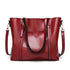 Red Fashionable Soft Leather Women&