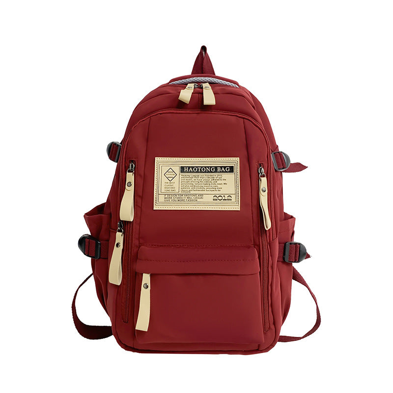 Red Stylish and Simple Backpack for High School and College Students  Trendy Womens Casual Backpack for Travel and Daily Use