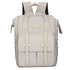 White Fashionable Multi-Function Mommy Bag - Large Capacity Diaper Tote and Backpack for Moms, Ideal for Travel and Everyday Use