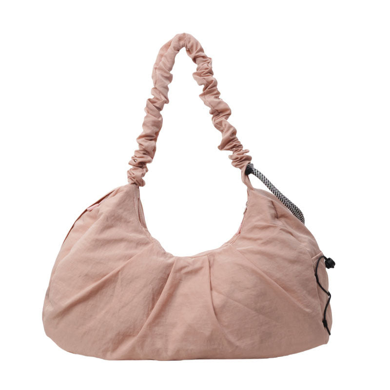 Pink Fashionable Lightweight Shoulder Bag  Compact Fitness Yoga Sports Bag for Women, Casual Training Bag