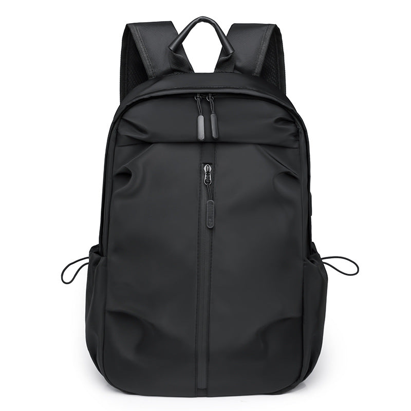 Black Casual Korean Style Backpack â€“ Versatile Laptop Bag for Students, Business, and Travel â€“ Fashionable and Pract