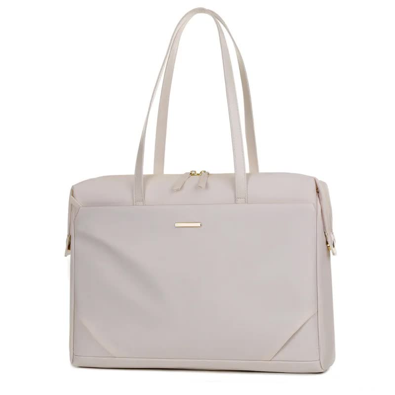 White Womenâ€™s Work Tote Bag â€“ New Fashionable Laptop Bag, Large Capacity Business Briefcase, Commute & Office Tote