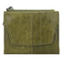 Olive Green Genuine Leather Women&