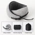 Light Gray Buckle Tape Memory Foam U-Shaped Neck Pillow - Snail Travel Cushion for Airplane, Office Nap, and Travel - Ad