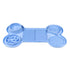 Light Blue Silicone Pet Licking Mat Slow Feeder Pad with Strong Suction and Foldable Design, Heat Resistant -40Â°C to 24