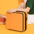 Orange Mini 16-Inch Password-Protected ABS Storage and Carry-On Luggage Box | Front-Opening Cosmetic Organizer | Lightwe