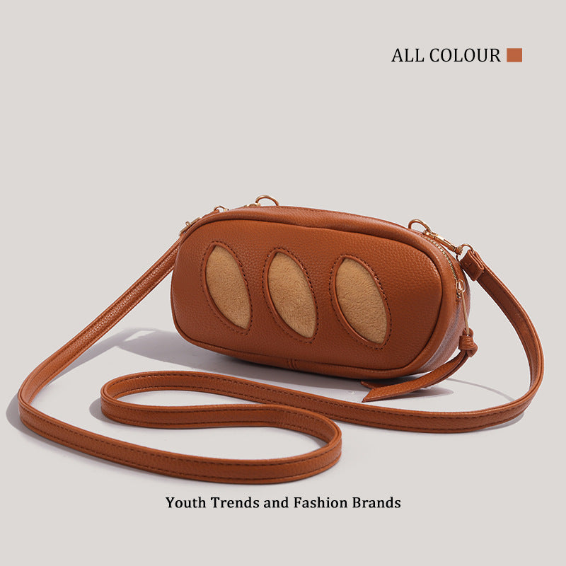 Creative Cute Baguette Crossbody Bag â€“ Unique Bread Design, Fashionable Shoulder Bag for Daily Use