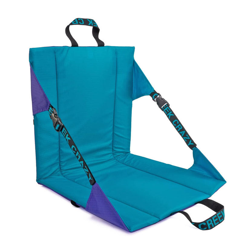 Blue Portable Outdoor Camping Seat Pad with Backrest, Foldable & Waterproof Concert Cushion, 600D Oxford Fabric, Ideal f