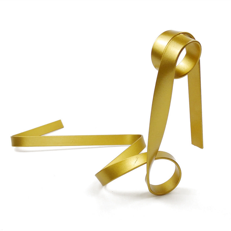 Gold Modern Ribbon Wine Bottle Holder - Creative Floating Wine Rack for Home and Bar DÃ©cor