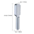 Silver Handheld Shower Head with Silicone Brush and Massage Function â€“ High-Pressure Water Spray