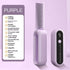 Purple Portable foldable cordless hair straightener with ionic technology, compact travel design, and quick and easy USB charging