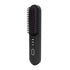 Black Wireless Hair Straightening Brush - Portable 2-in-1 Styling Tool with USB Charging, Ceramic Heat Technology, and C